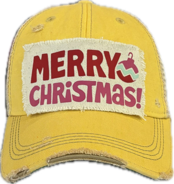 Merry Christmas with Ornament Hat