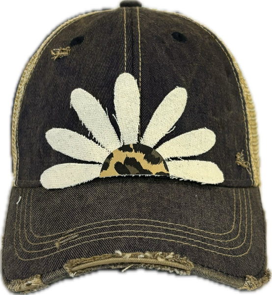 Daisy and Leopard Hat
