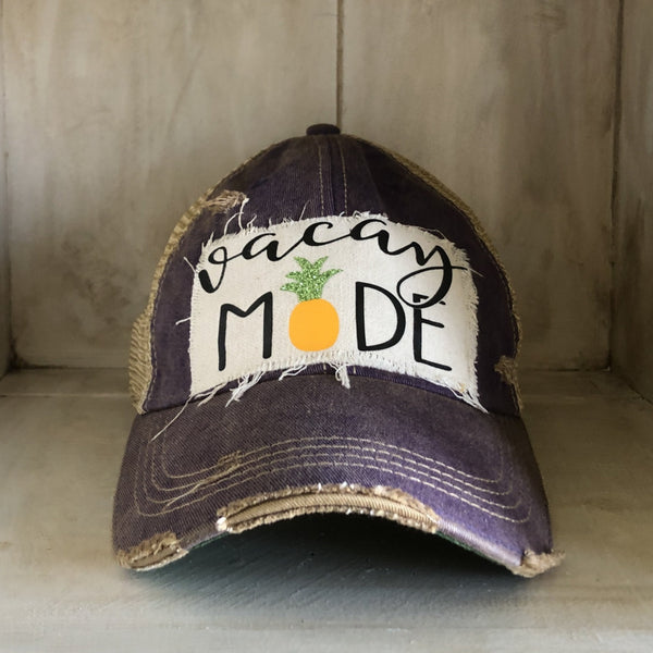 Vacay Mode Hat, Vacay Hat, Pineapple Hat
