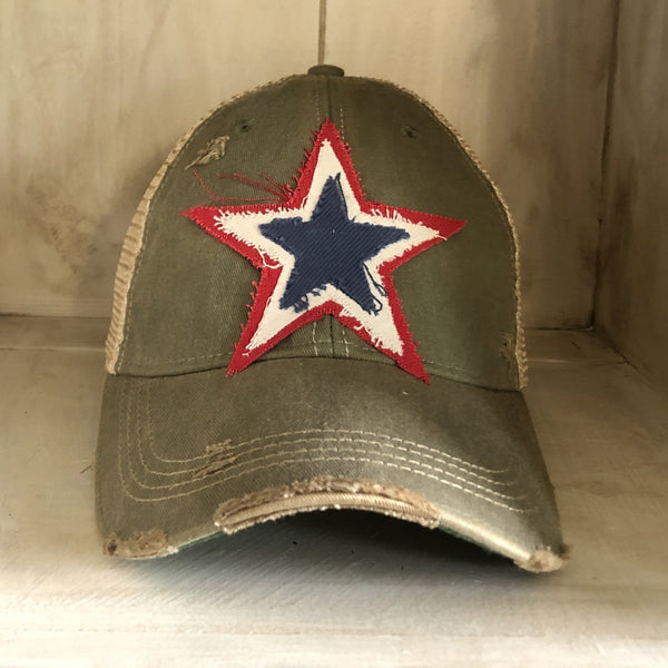 Star Hat, Red, White and Blue Hat