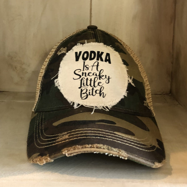 Vodka is a sneaky little bitch hat Camo