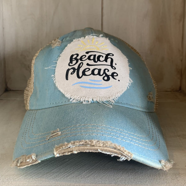 Beach Please Hat, Beach Hat, Summer Hat