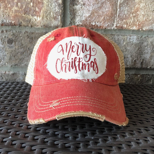 Merry Christmas Hat, Christmas Hat, Holiday Cap, Winter Hat