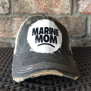 Marine Mom Hat, Marine Hat, Military Hat, Armed Forces Hat