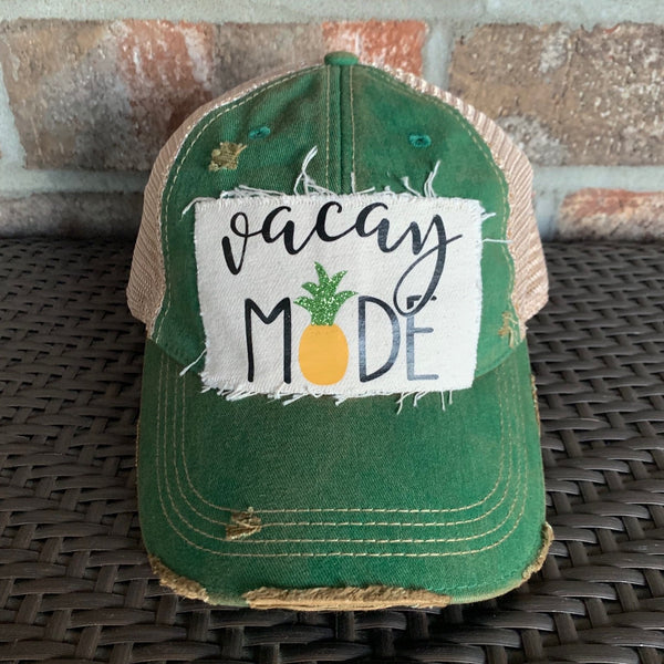 Vacay Mode Hat, Vacay Hat, Pineapple Hat