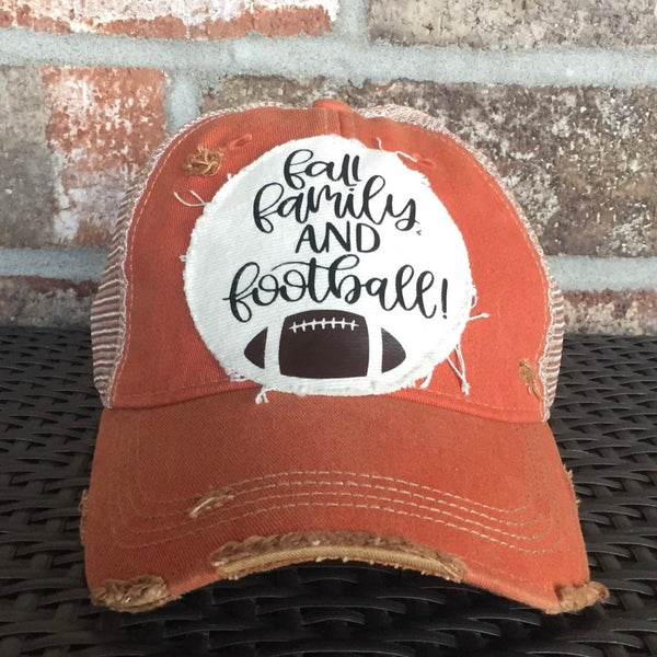 Fall Family and Football Hat