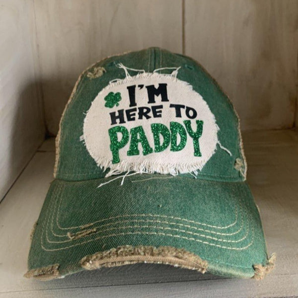 I'm Here to Paddy Hat, St. Patrick's Day Hat St. Patrick's Day Hat